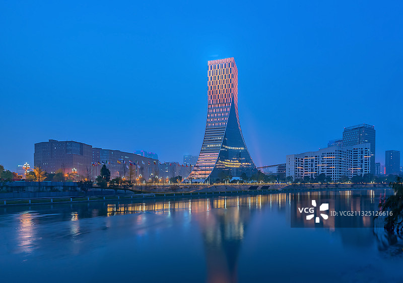 四川省成都市高新区中国-欧洲中心图片素材