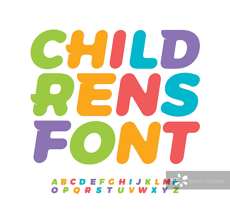 有趣的尾部衬线字母图片素材