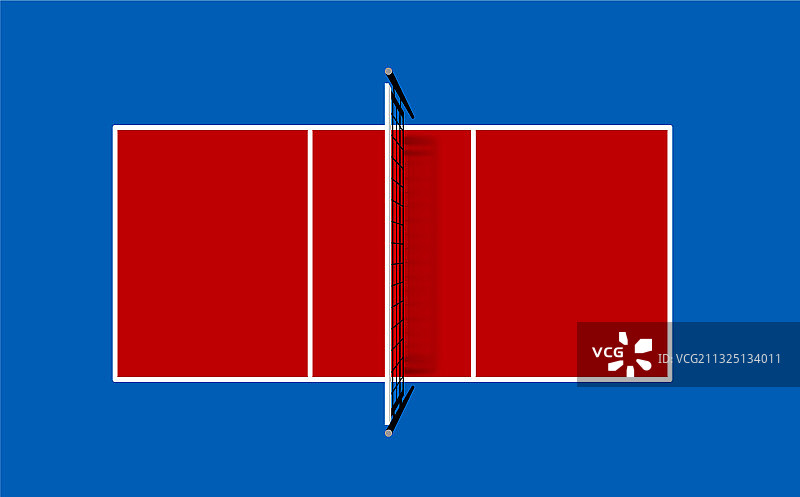 带标记的排球场地图片素材