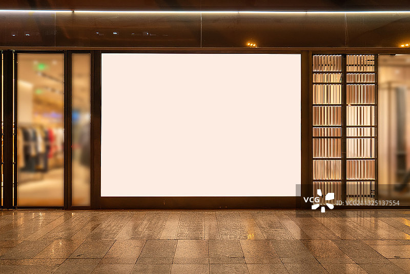 商场专卖店空白橱窗广告图片素材