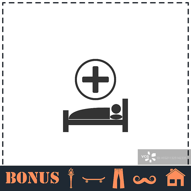 医院图标扁平图片素材