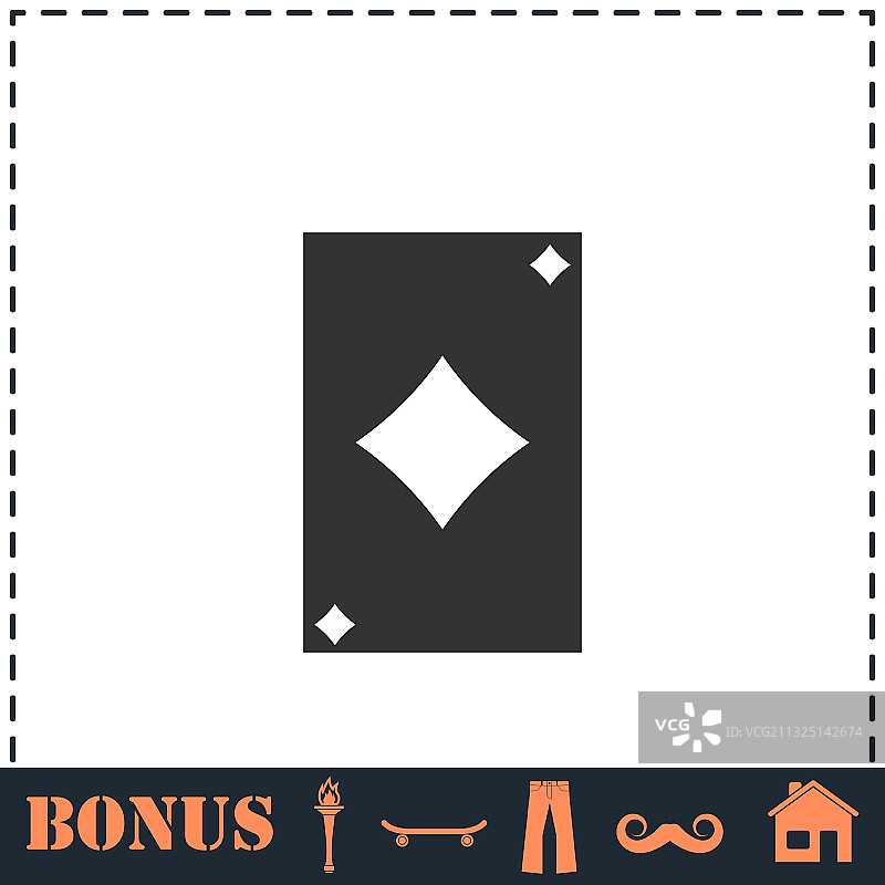 扁平扑克牌图标图片素材