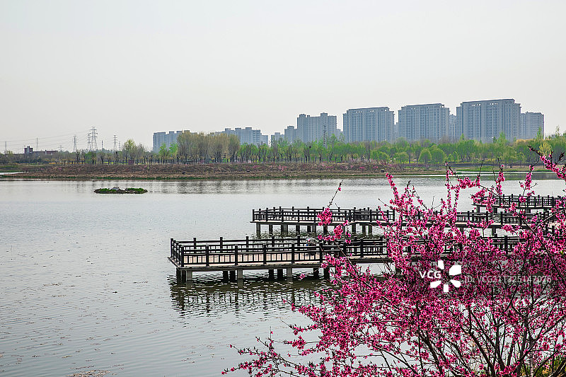 亦庄通明湖公园 北京图片素材