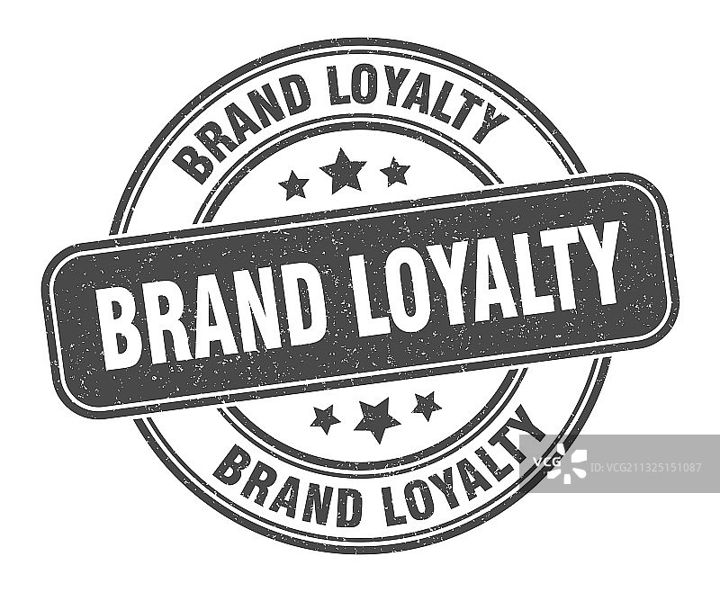 品牌忠诚度印章品牌忠诚度圆形标签图片素材