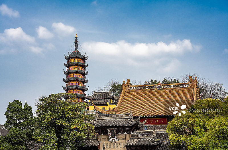镇江金山寺图片素材