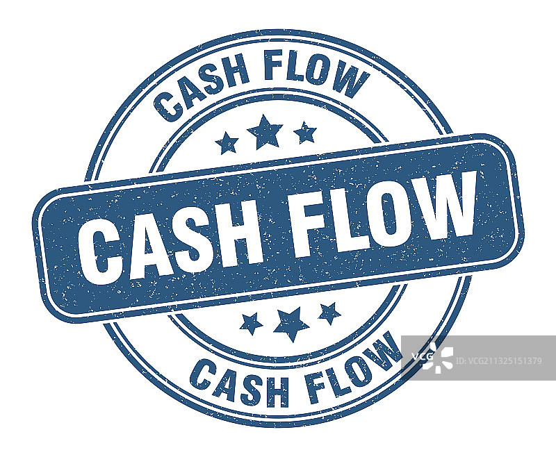 现金流印章圆形Grunge标志图片素材