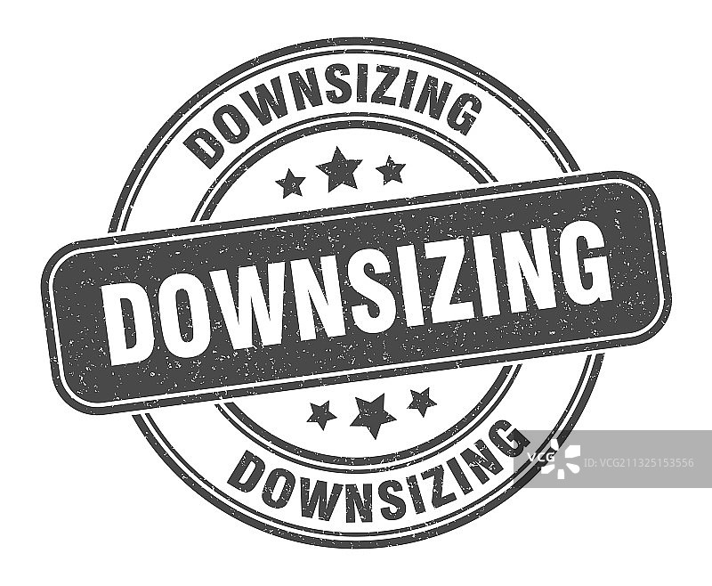 缩小图章圆形Grunge标签图片素材