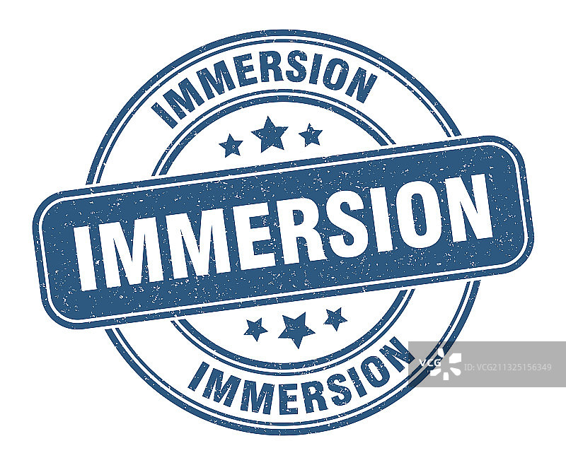 浸没圆形复古印章标签图片素材