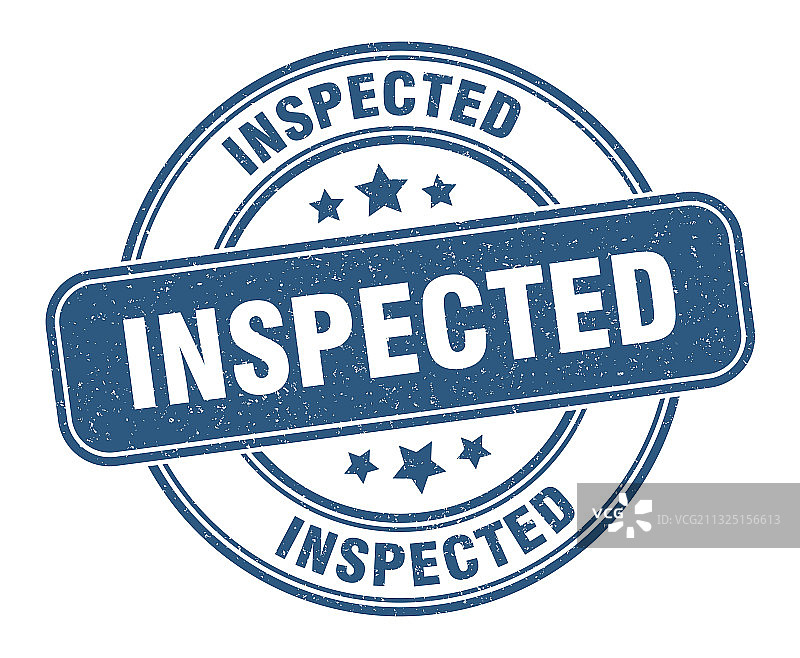 已检查印章、已检查标签、圆形垃圾标志图片素材