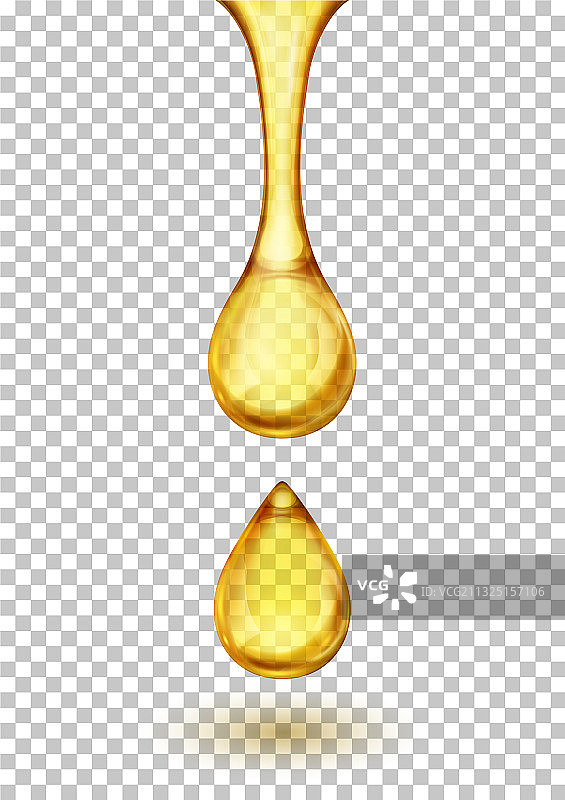滴落的黄色油滴或蜂蜜图片素材