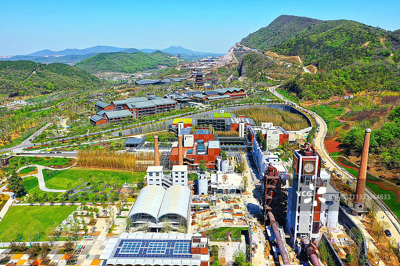 江苏省园艺博览会，江苏园博园中再生花园的风光图片素材