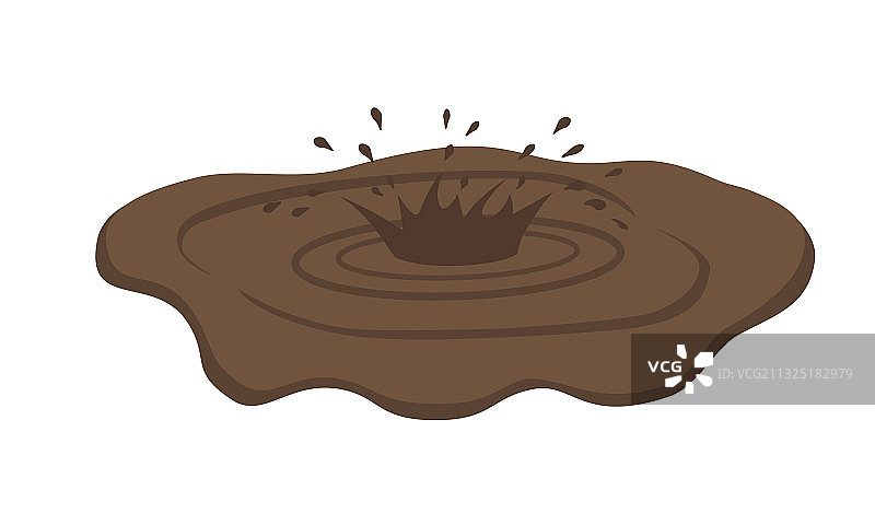 泥泞的水坑图片素材