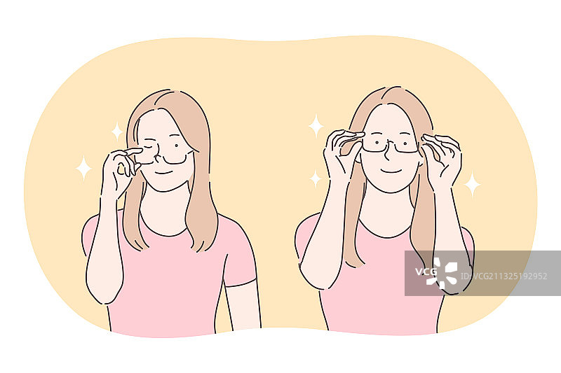 时尚休闲眼镜配饰图片素材