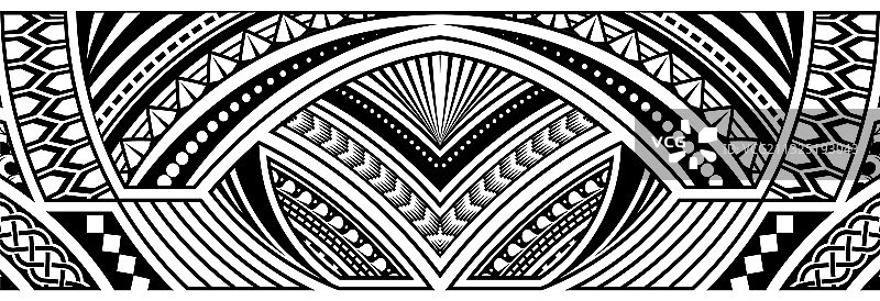 抽象部落艺术纹身边框图片素材