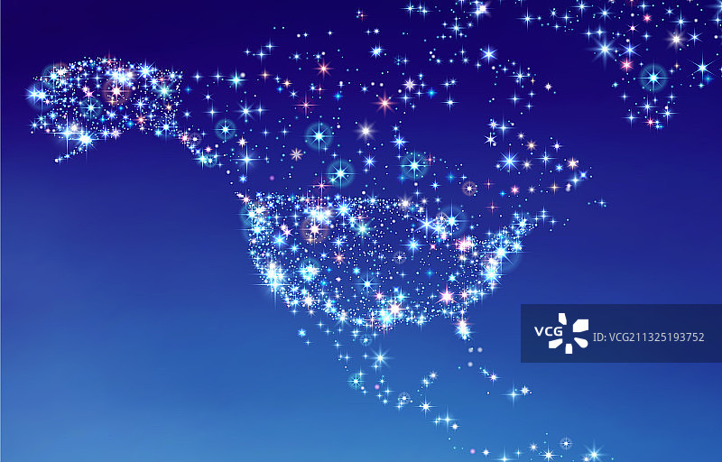 天空中的美国地图图片素材