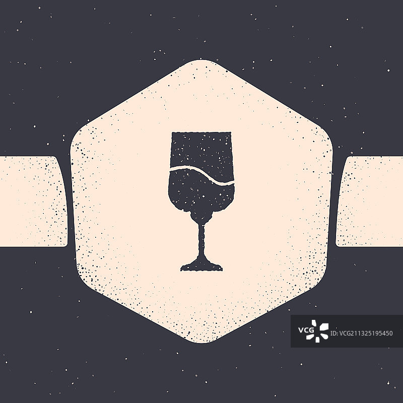 灰色背景上的犹太圣杯图标图片素材