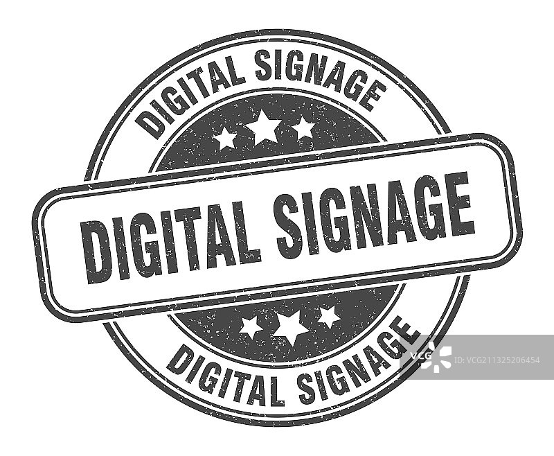 数字标牌圆形标签印章图片素材