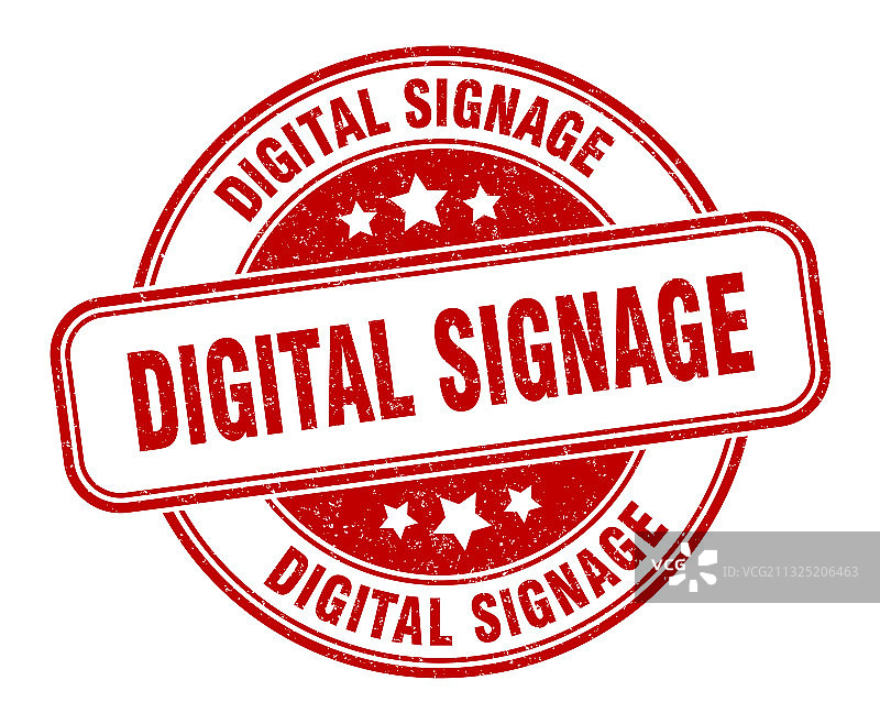 数字标牌圆形标签印章图片素材