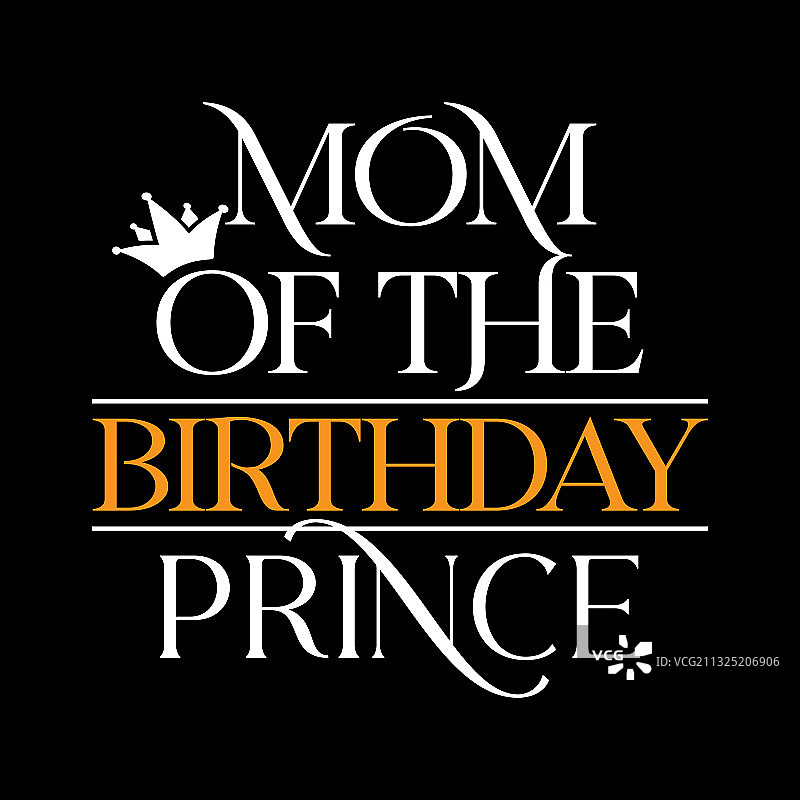 母亲生日王子字母设计图片素材