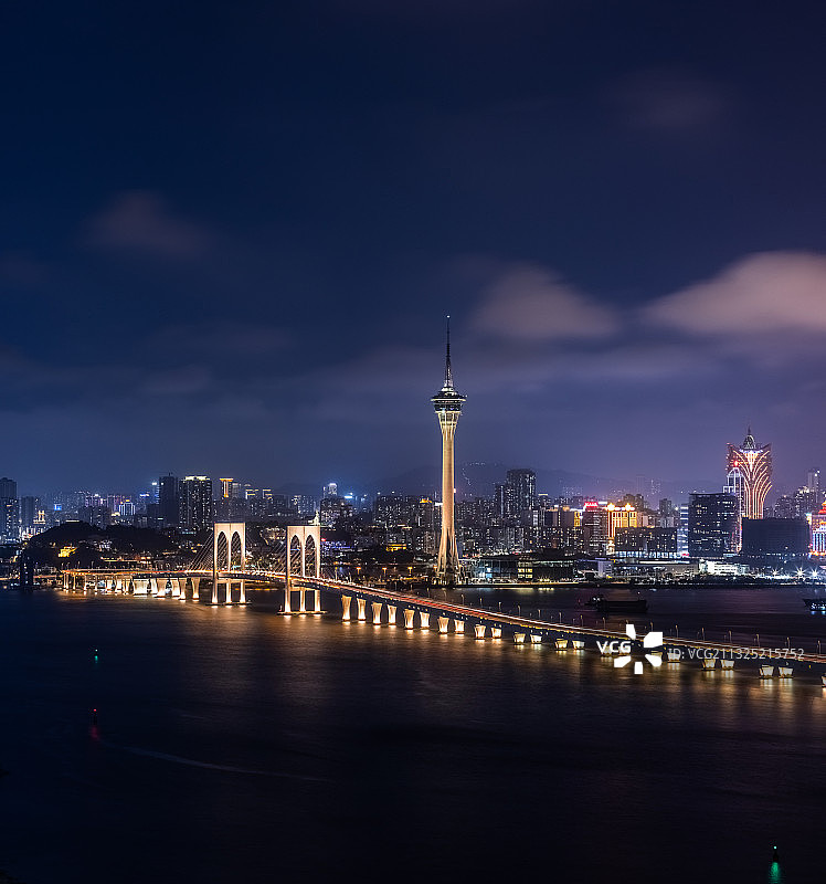 澳门夜景图片素材