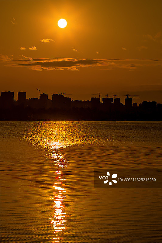 涪江黄昏图片素材