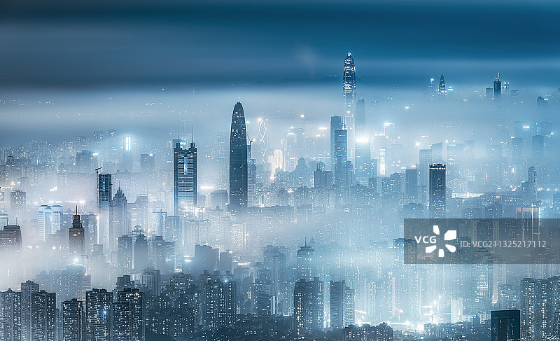 鹏城平流雾图片素材