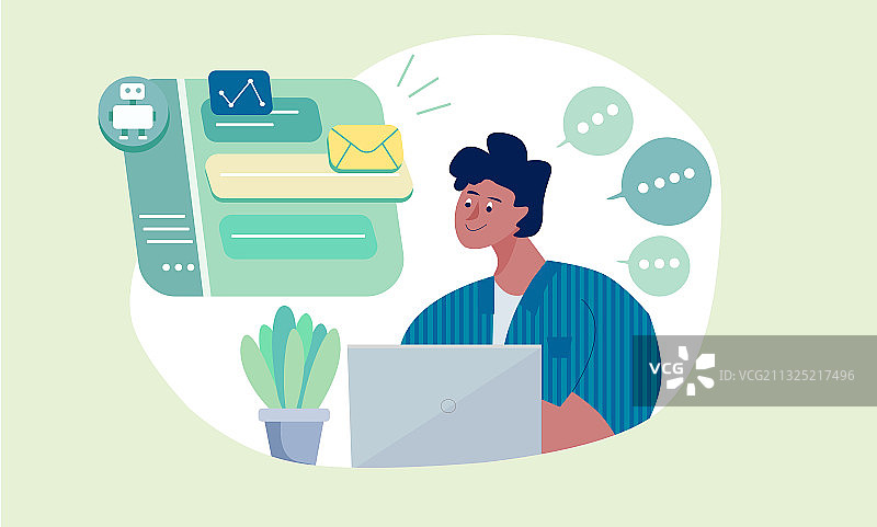 正在工作的男人图片素材