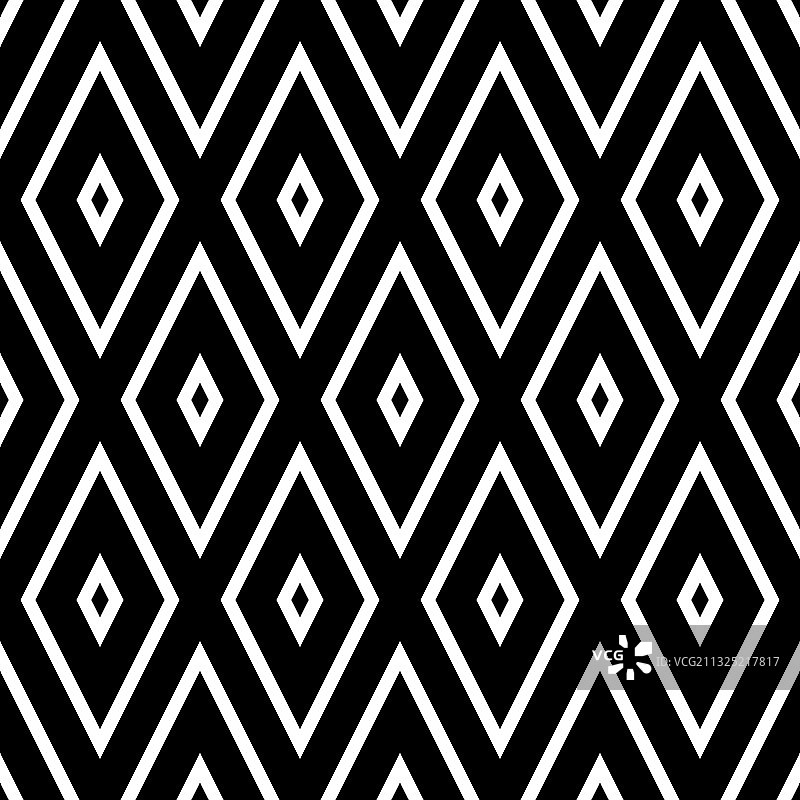 黑色菱形无缝图案图片素材
