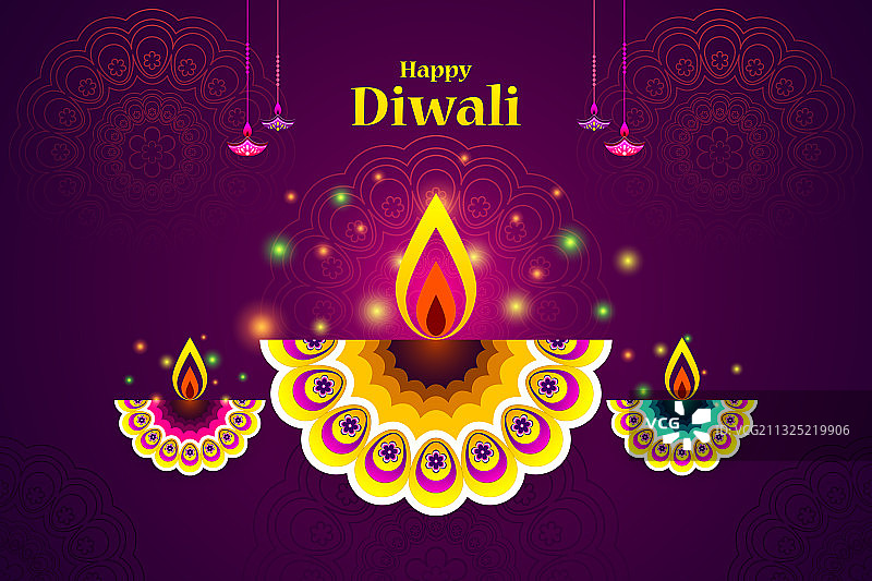 排灯节背景促销banner图片素材