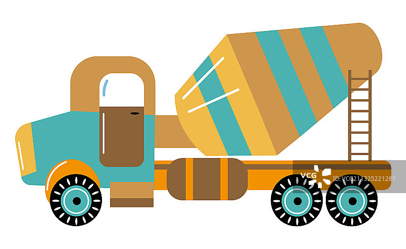 混凝土搅拌机施工设备图片素材