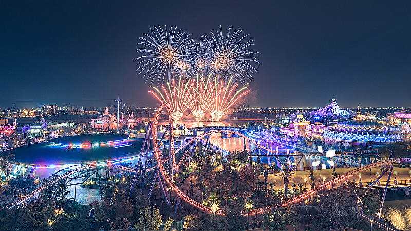 海昌海洋公园烟花图片素材