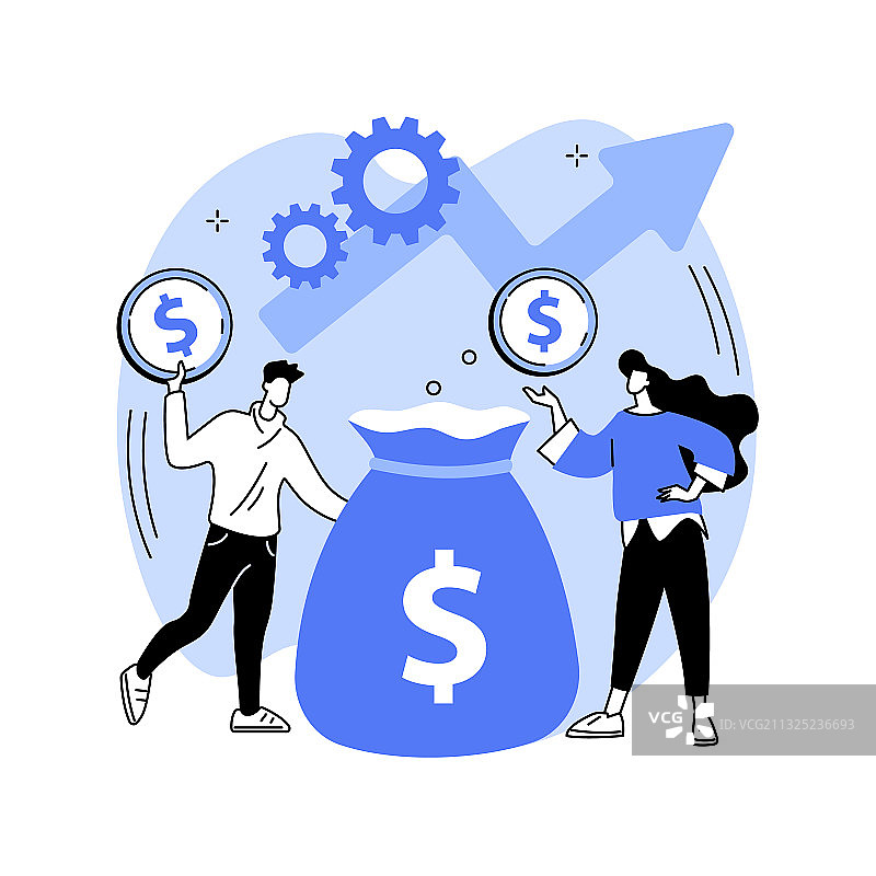 投资基金抽象概念图片素材