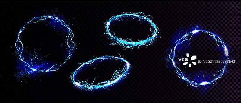 电火花放电框架图片素材