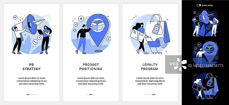 品牌传播移动应用UI套件图片素材