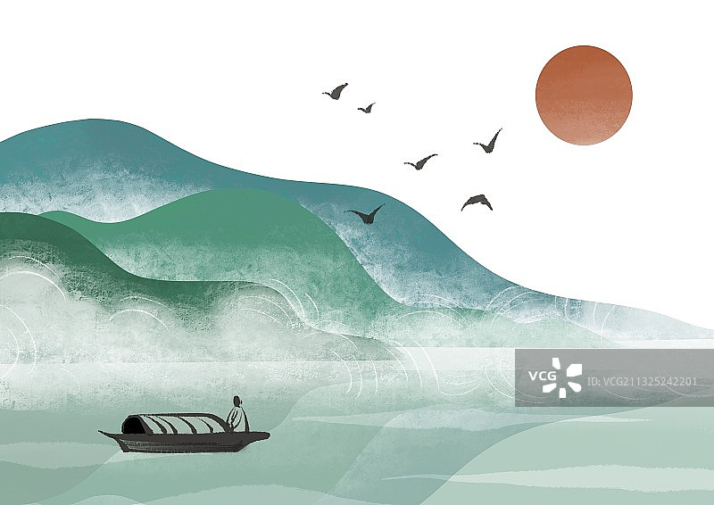 山水画图片素材