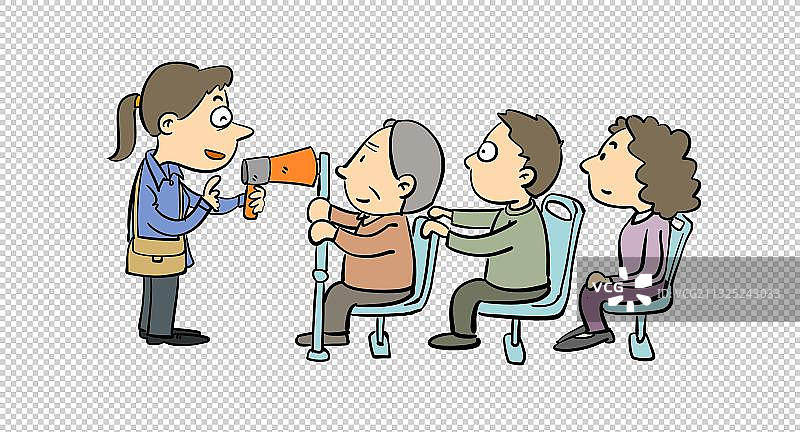 讲解员和听众图片素材