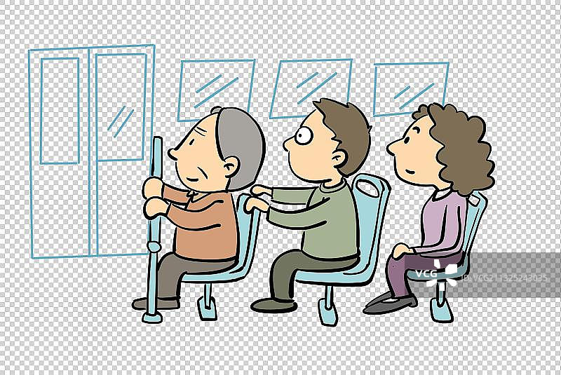 坐在公交车上的人们图片素材