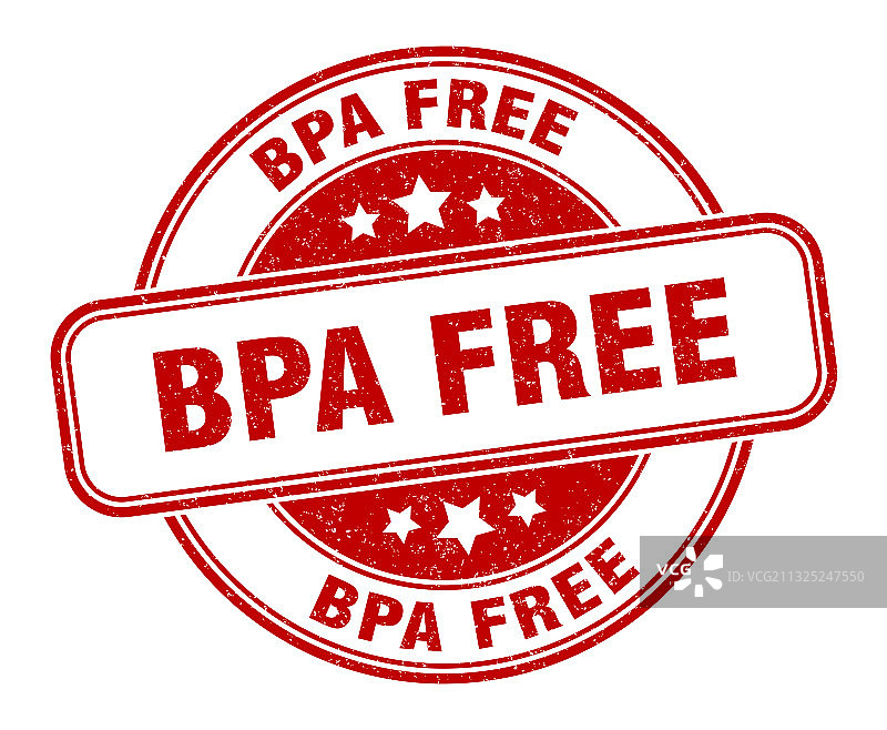 不含BPA印章，不含BPA圆形复古标签图片素材
