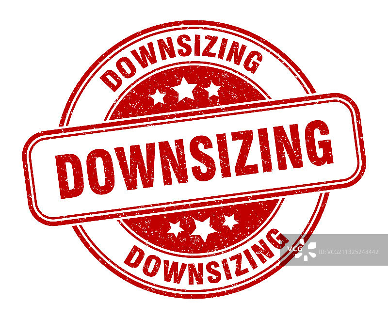 缩小图章圆形Grunge标签图片素材