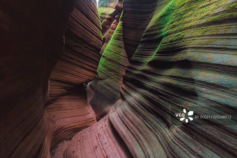 陕西延安甘泉县雨岔大峡谷风光摄影图片素材