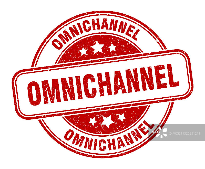 全渠道印章圆形Grunge标签图片素材