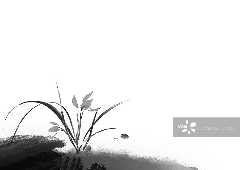 水墨高雅传统文化水墨海报素材分层文件图片素材