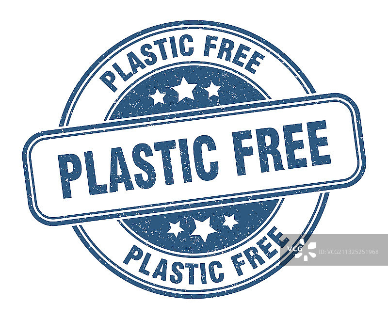 无塑料印章，无塑料圆形标签图片素材