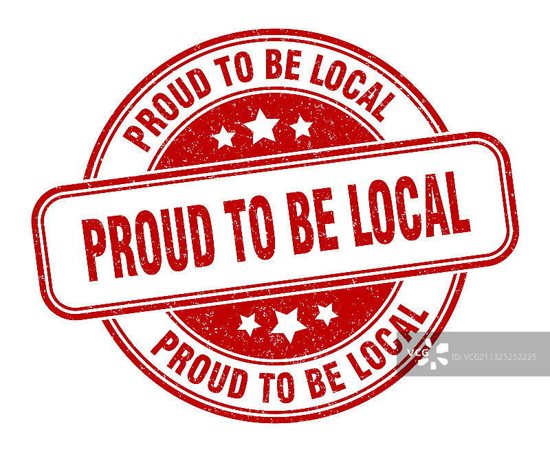 为本地标签感到自豪的印章图片素材