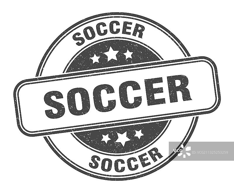 足球邮票圆形复古标志图片素材
