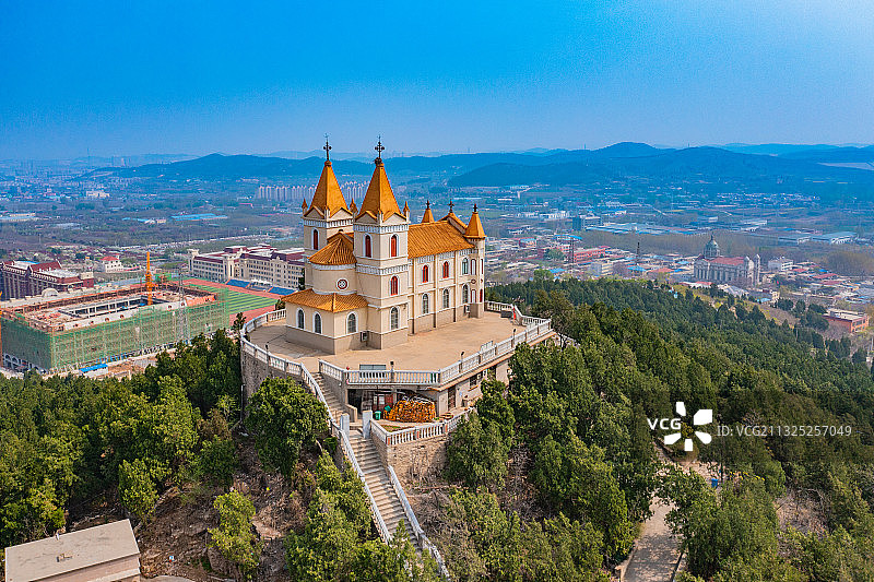 山东省济南市平阴县胡庄教堂 胡庄天主教堂 济南图片素材