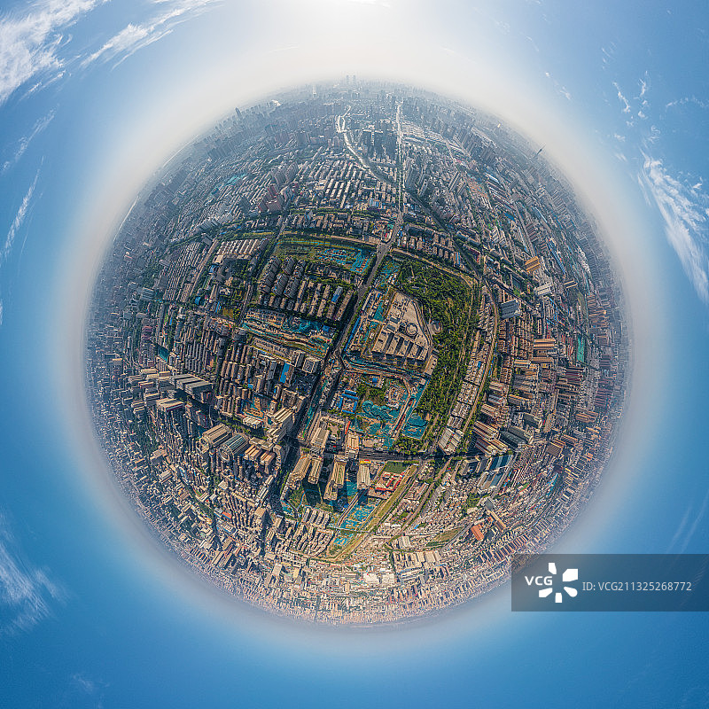 郑州商城遗址360全景图片素材