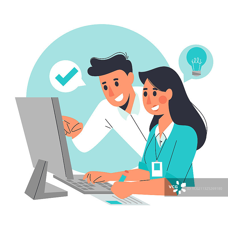 公司实习的女实习生图片素材