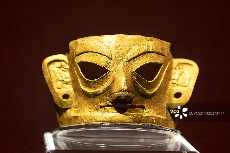 金沙遗址之金面具图片素材