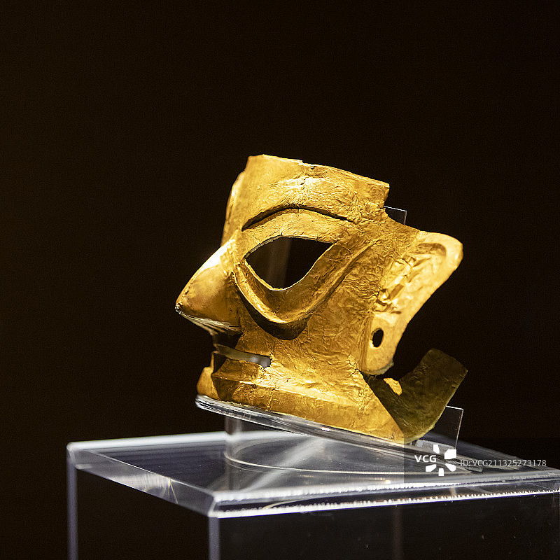 金沙遗址之金面具图片素材